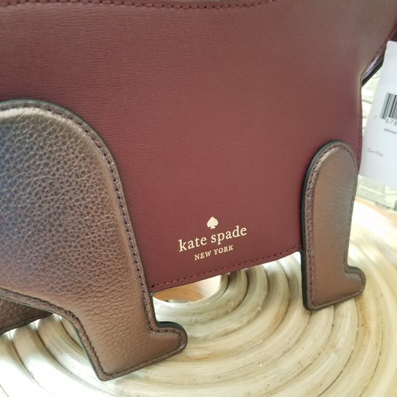 Kate Spade Cherrywood Brown Pup Floral Crossbody - Picture 3 of 10